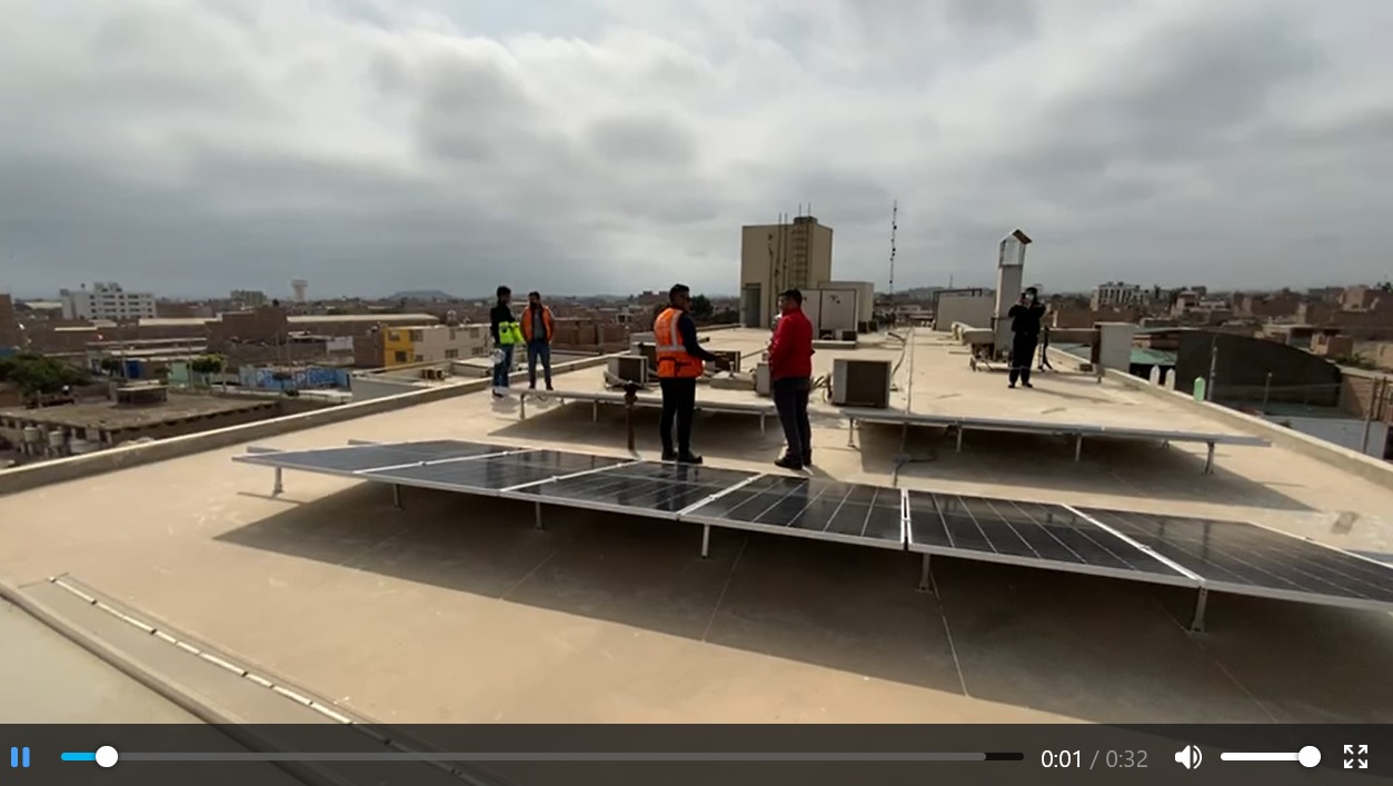EWWBNA and ESF Italy solar installation in Huacho